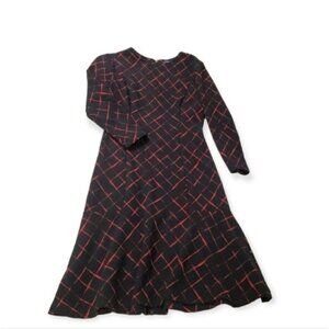 Tommy Hilfiger patterned drop waist print patterned fit and flare dress